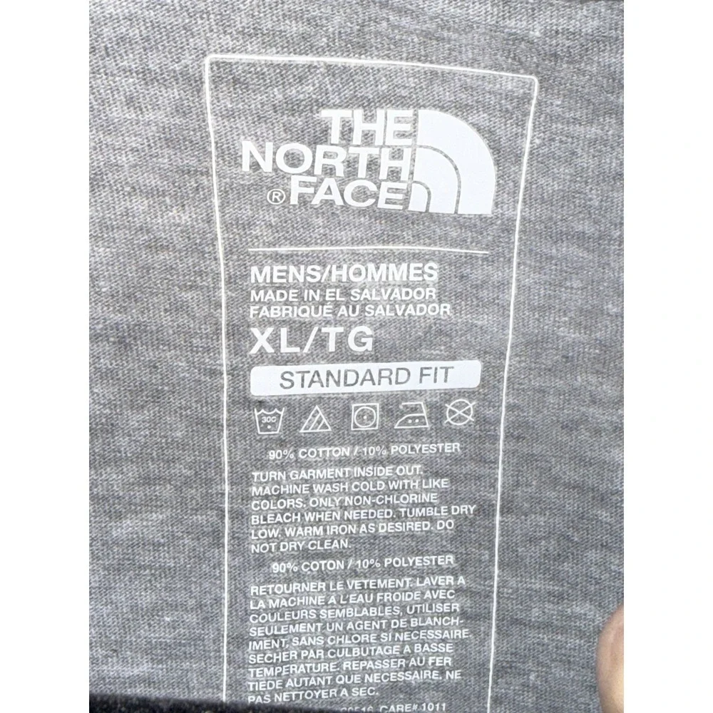 The North Face Men's Unisex XL Half Dome Logo Cotton Blend Light Gray T-Shirt